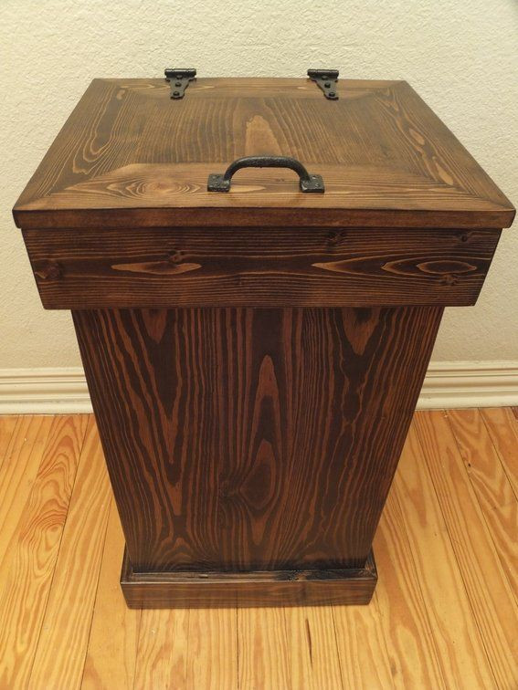 DIY Wooden Trash Can
 wooden trash cans Google Search