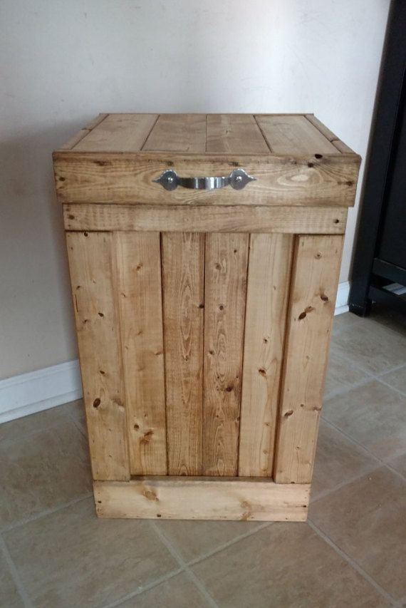 DIY Wooden Trash Can
 Wood Garbage Can 30 Gallon Trash Can Wood by