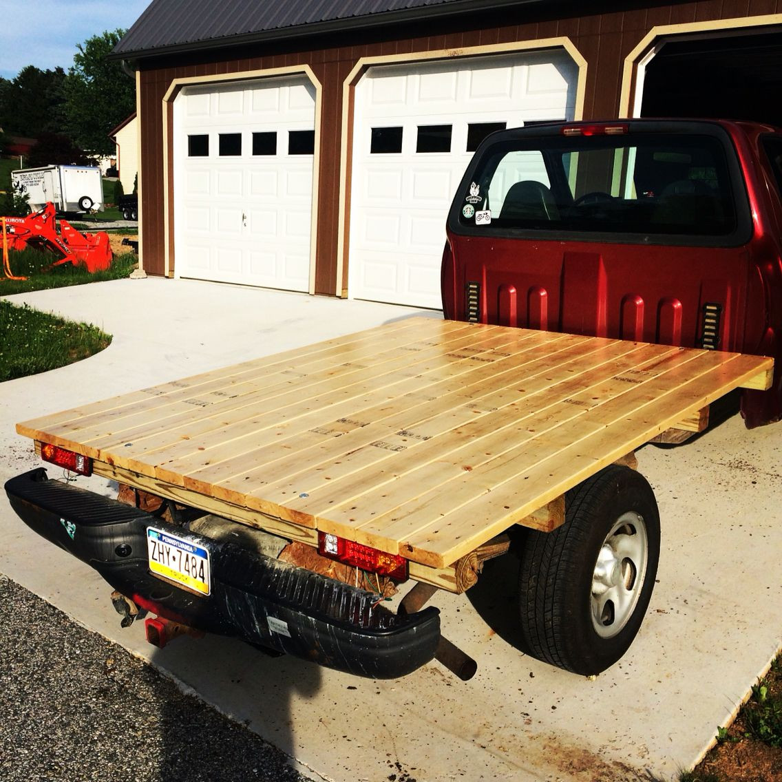 DIY Wooden Truck Bed
 03 F150 DIY Flatbed 4x4 supports 2x6 deck boards It s