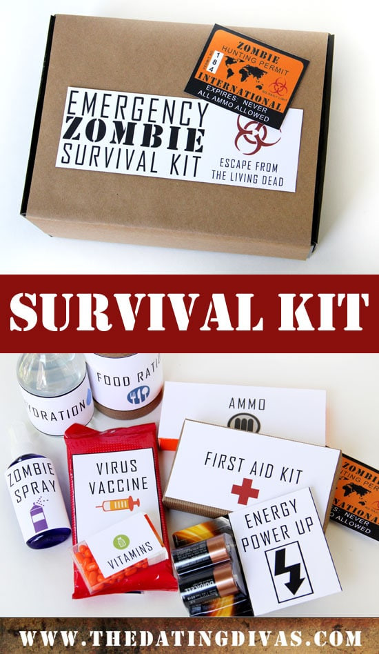DIY Zombie Survival Kit
 The Walking Dead Date Night