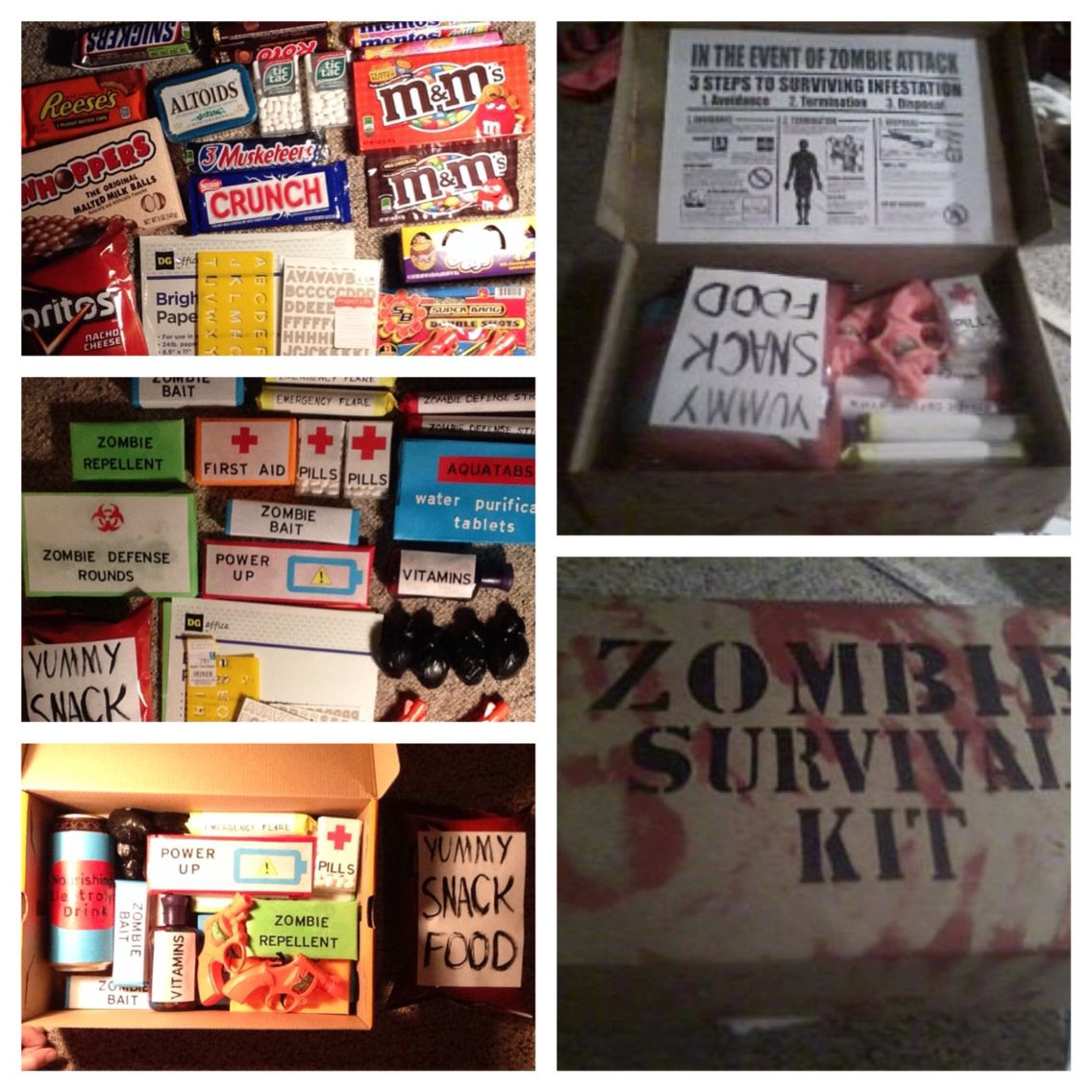DIY Zombie Survival Kit
 Zombie Survival Kit for the Boyfriend s birthday Loved