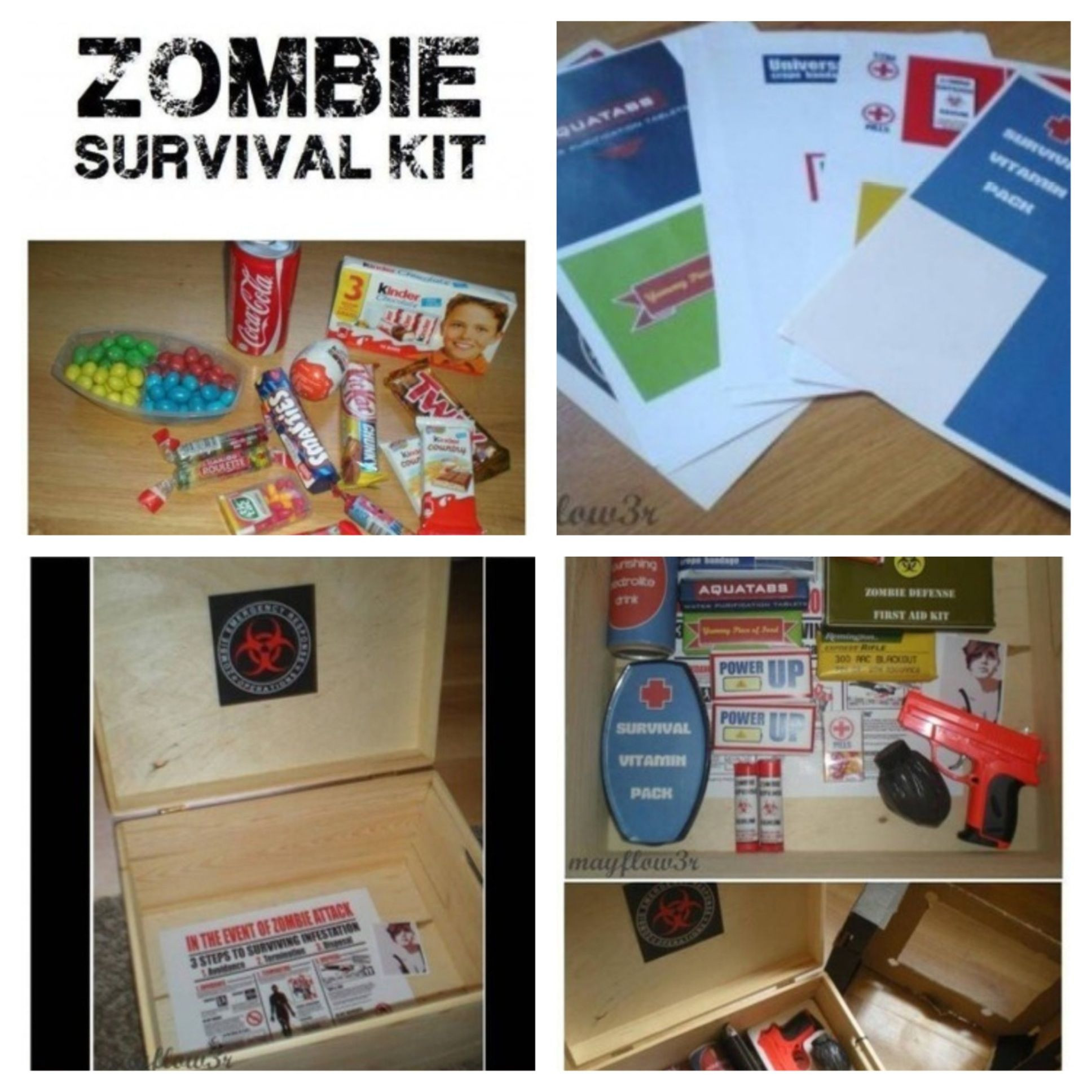 DIY Zombie Survival Kit
 DIY Zombie survival kit Zombie Gifts or Zombie