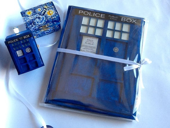 Doctor Who Wedding Guest Book
 Doctor Who Wedding Package TARDIS Cake Topper by