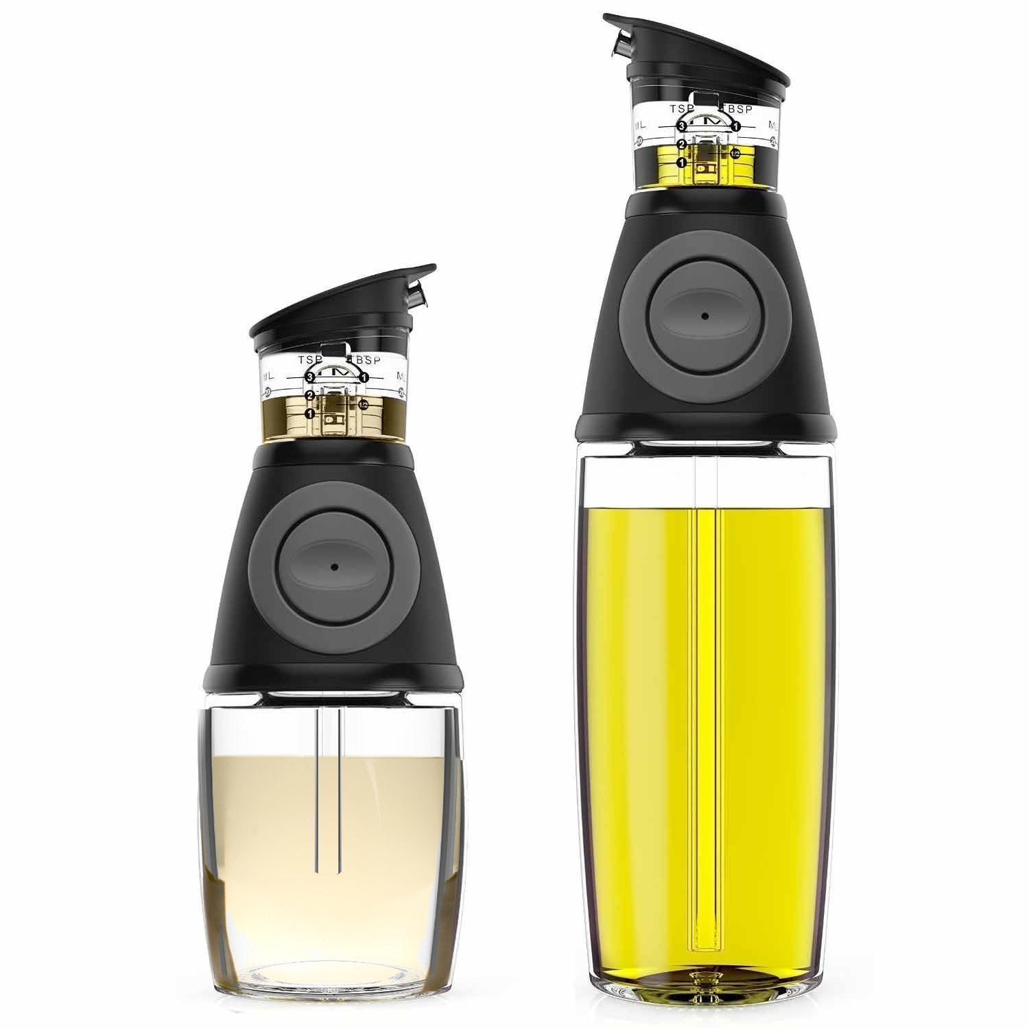 Does Vinegar Disinfect Kitchen Counters
 Oil & Vinegar Dispenser Set with Drip Free Spouts Clear
