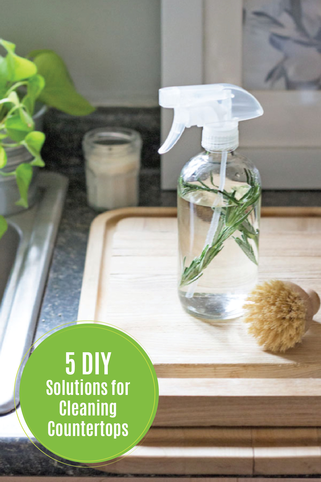 Does Vinegar Disinfect Kitchen Counters
 5 DIY Countertop Cleaner Recipes