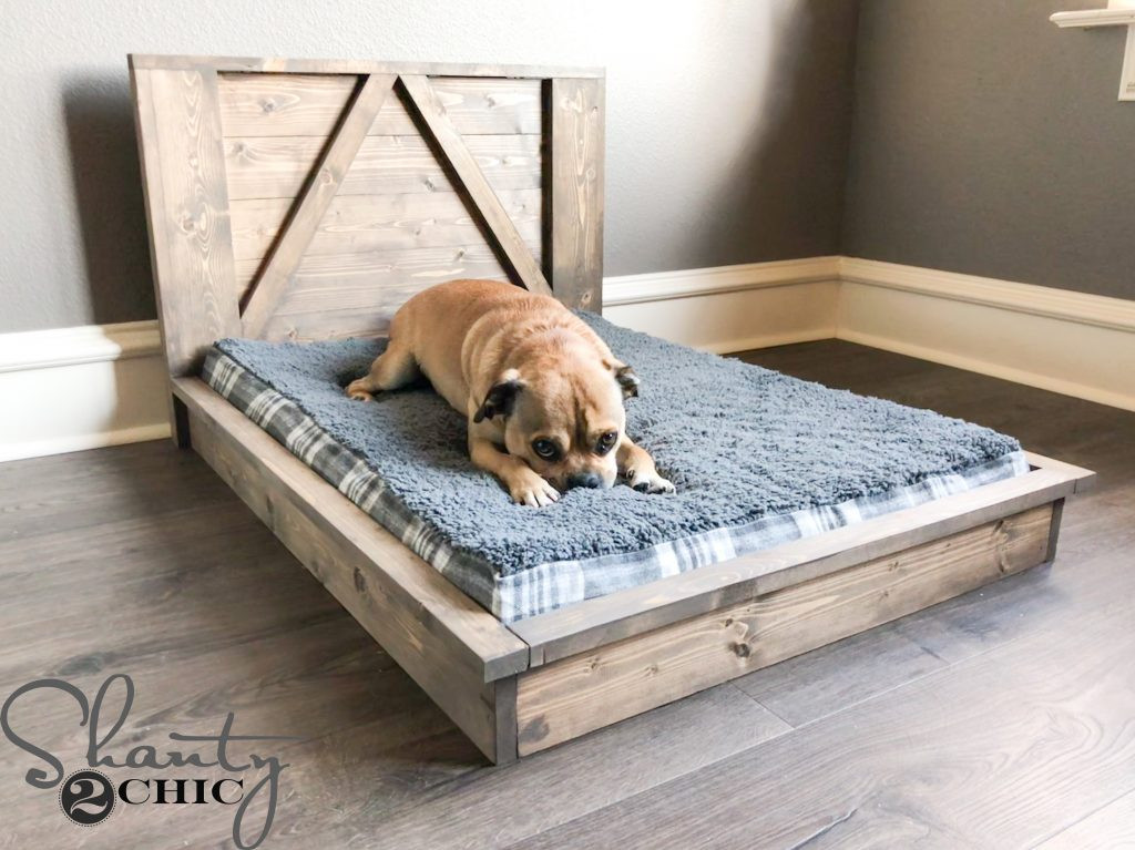 Dog Bed DIY
 DIY Farmhouse Dog Bed For Man s Best Friend Shanty 2 Chic