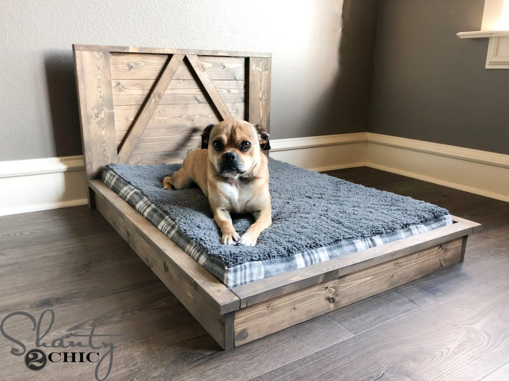 Dog Bed DIY
 DIY Farmhouse Dog Bed For Man s Best Friend Shanty 2 Chic