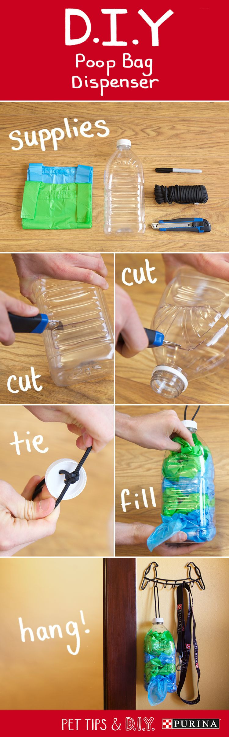 Dog Poop Bag Dispenser DIY
 We love dog DIY projects What you ll need for your DIY