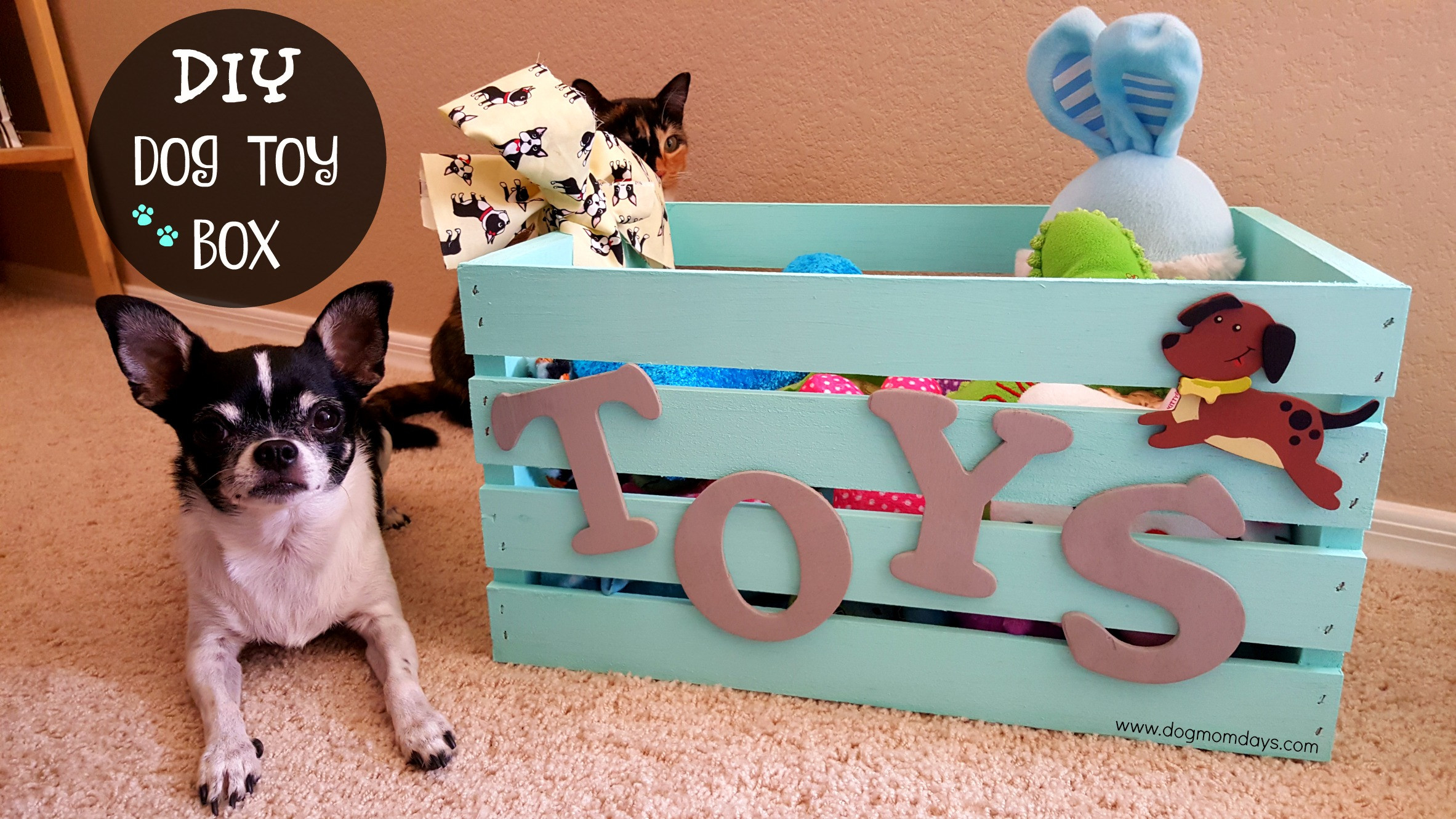 Dog Toy Box DIY
 DIY Dog Toy Box Dog Mom Days