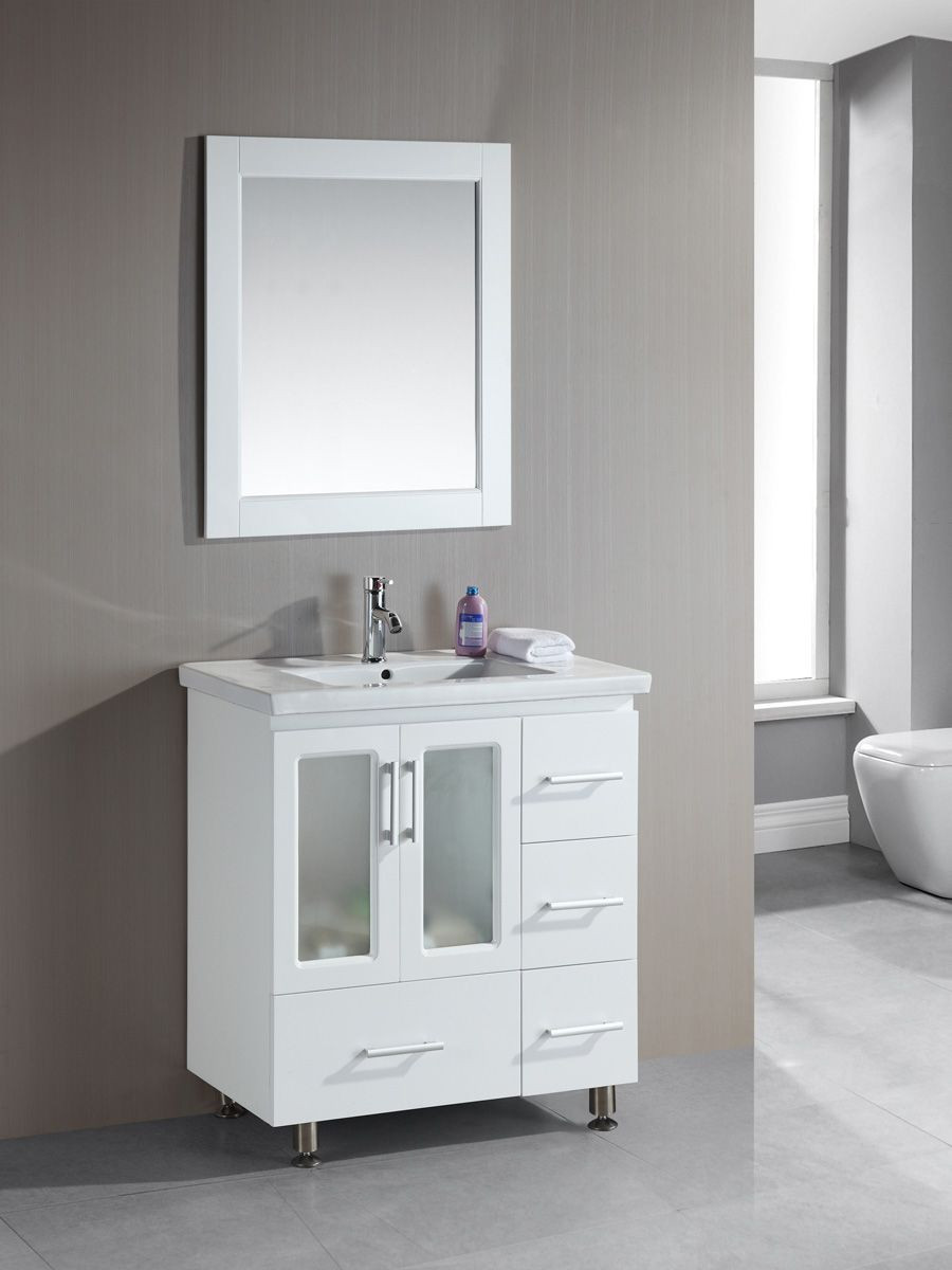 Double Vanity For Small Bathroom
 32" Stanton Single Bath Vanity White