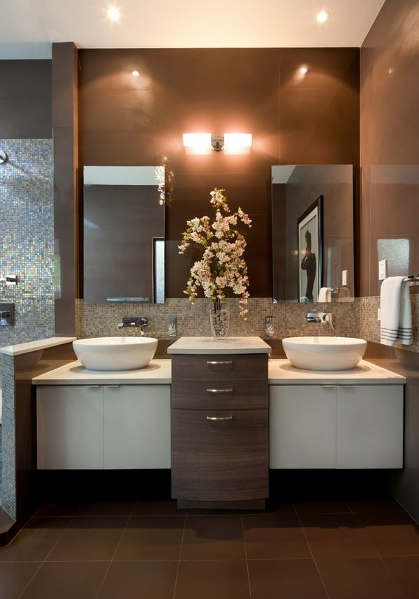 Double Vanity For Small Bathroom
 Double sink vanity design ideas – modern bathroom