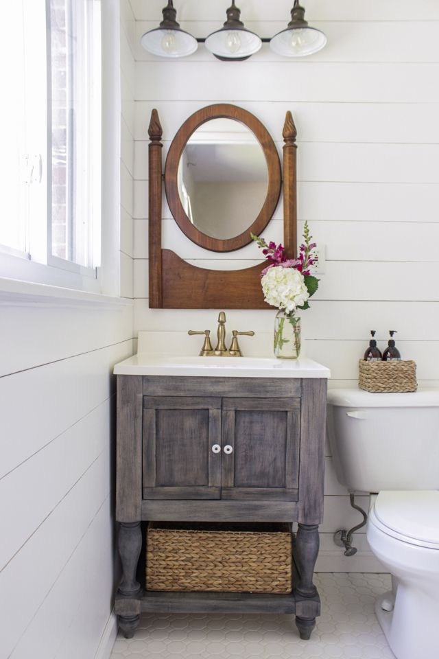 Double Vanity For Small Bathroom
 11 DIY Bathroom Vanity Plans You Can Build Today