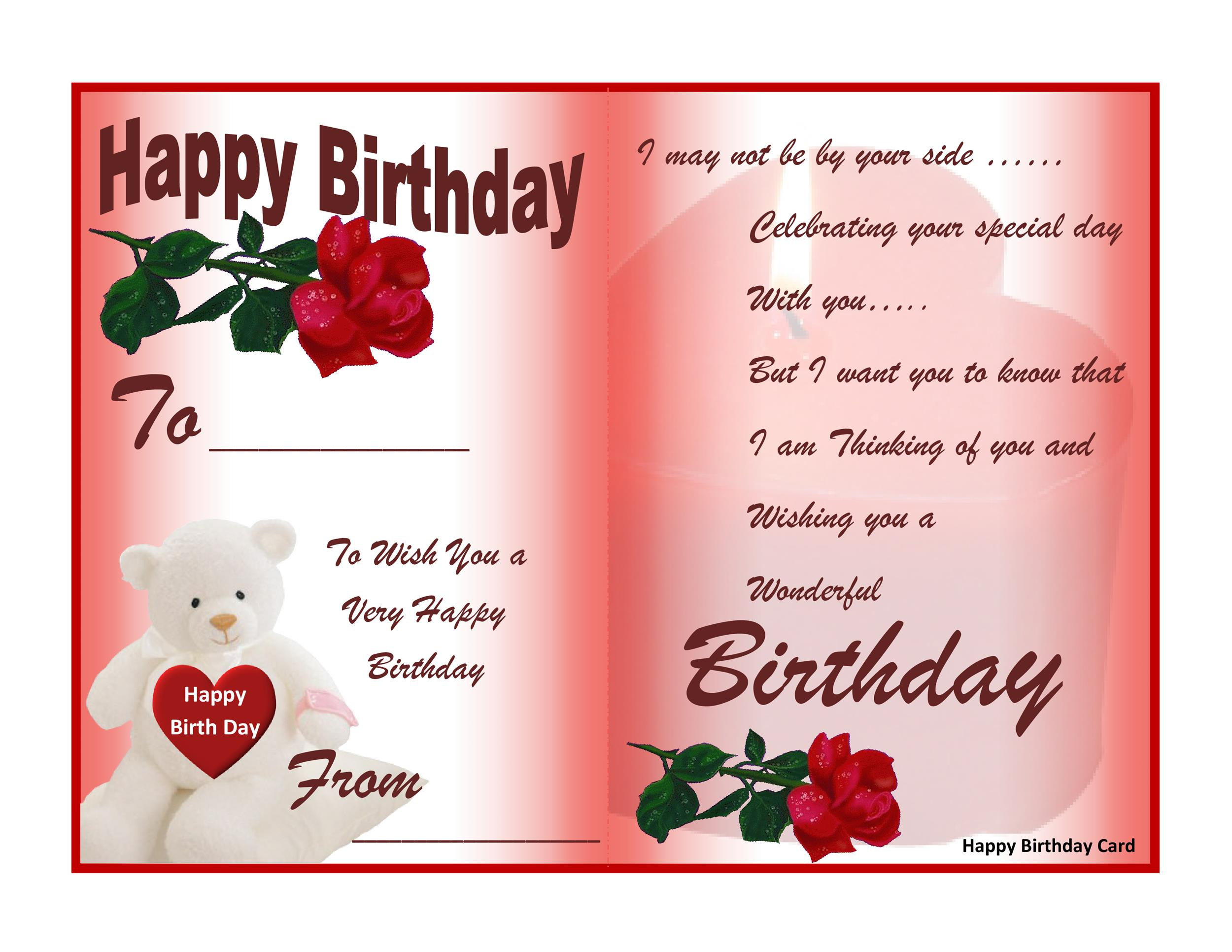 Download Free Birthday Cards
 40 FREE Birthday Card Templates TemplateLab