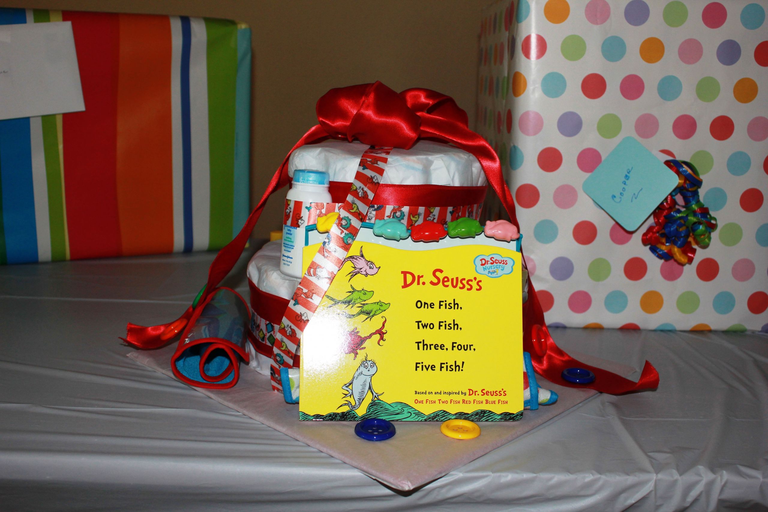 Dr Seuss Baby Gift Ideas
 Dr Seuss Baby Shower Diaper Cake
