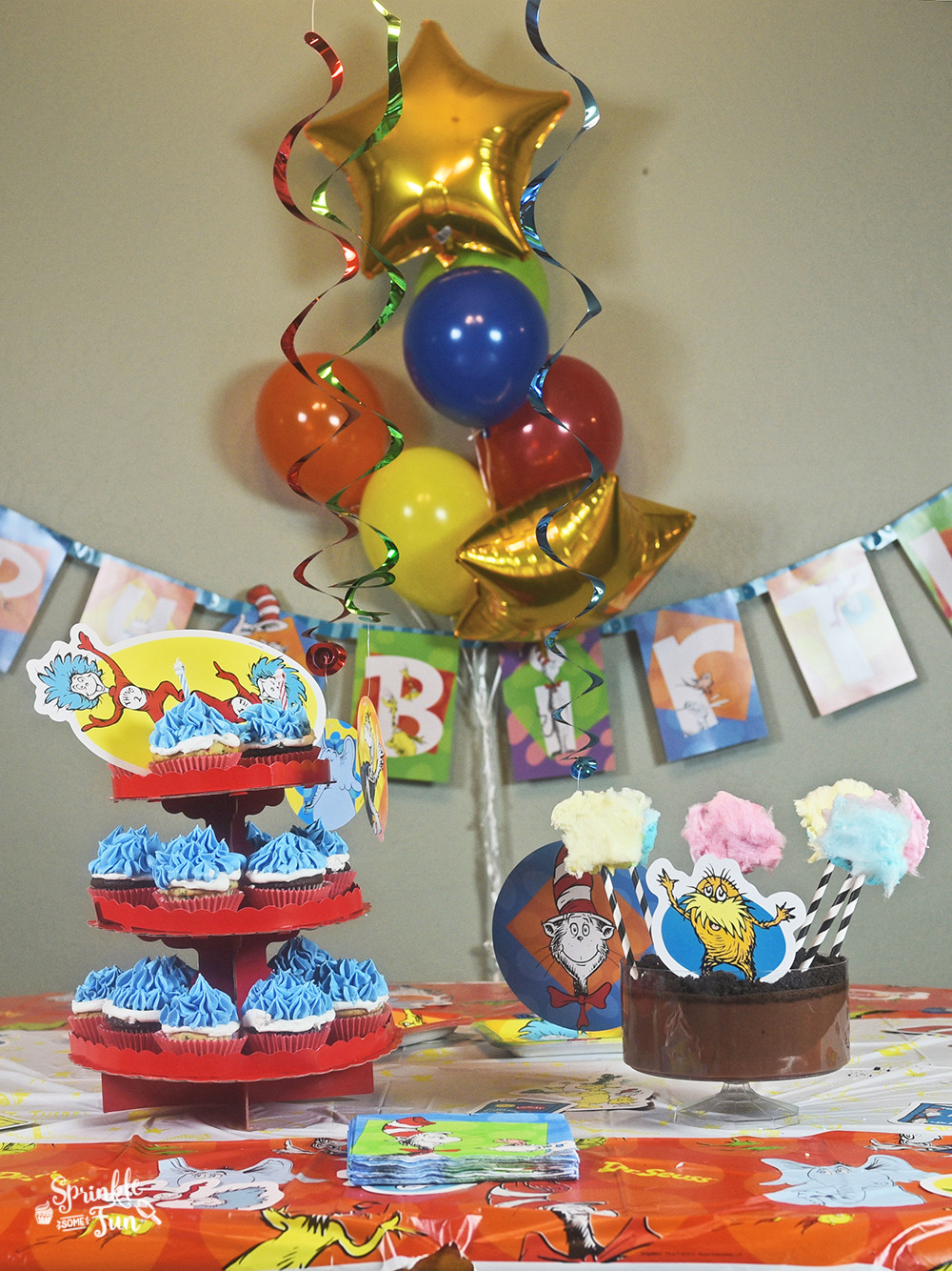 Dr Seuss Birthday Decorations
 Dr Seuss Birthday Party ⋆ Sprinkle Some Fun