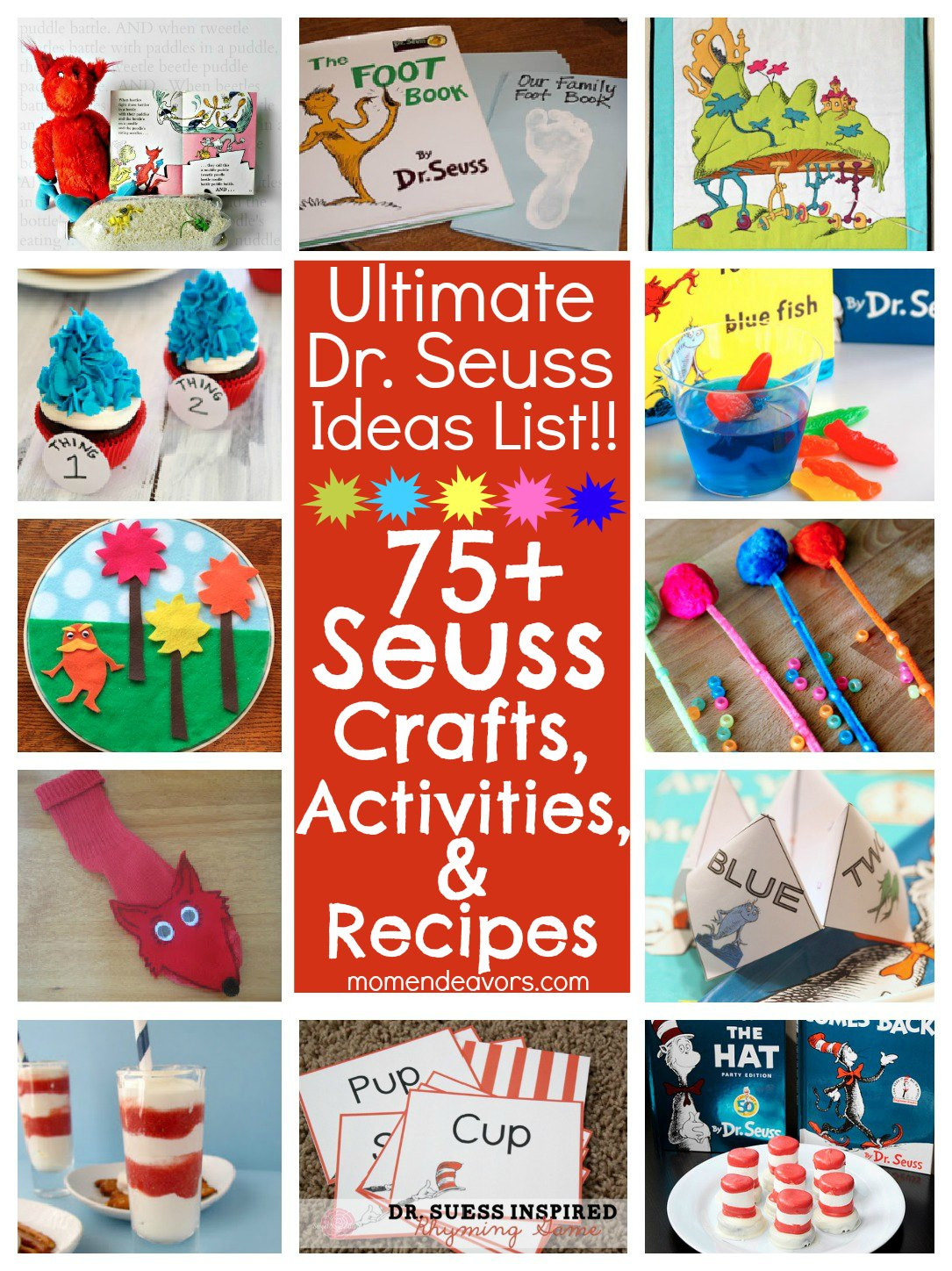 Dr Seuss Craft Ideas For Preschoolers
 Dr Seuss Fun Food Cat in the Hat Strawberries ‘n Cream