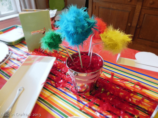 Dr Seuss Decorations DIY
 Homemade Dr Seuss Party Decorations Mad in Crafts