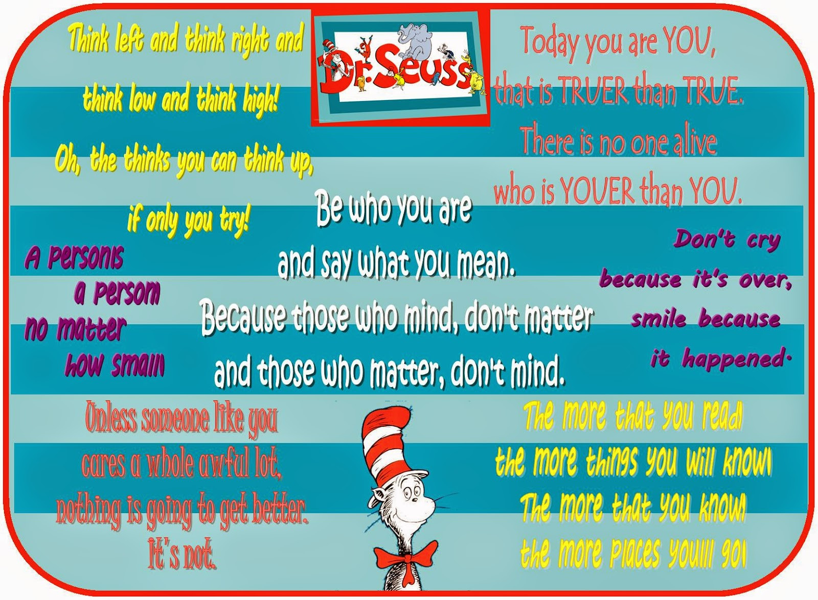 Dr Suess Birthday Quotes
 The Chronicle of Woos Happy Birthday Dr Seuss