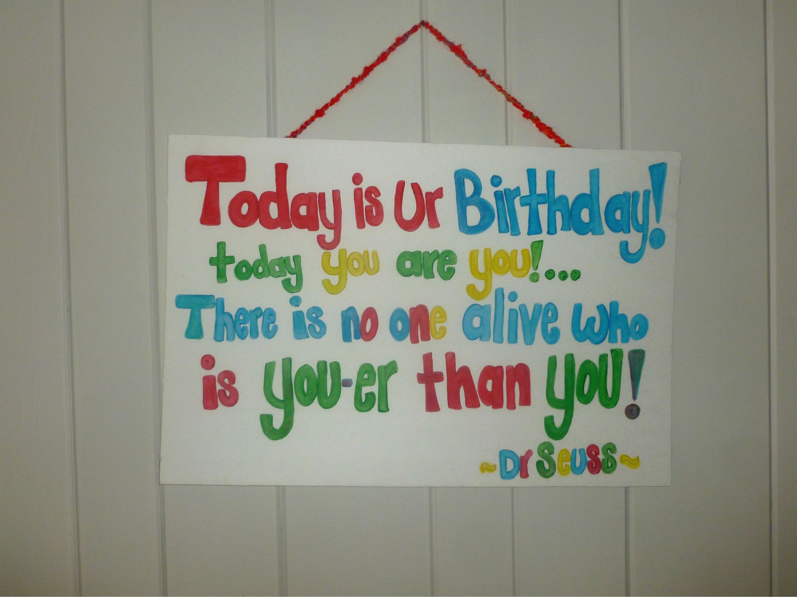 Dr Suess Birthday Quotes
 Dr Seuss birthday poem My Creations