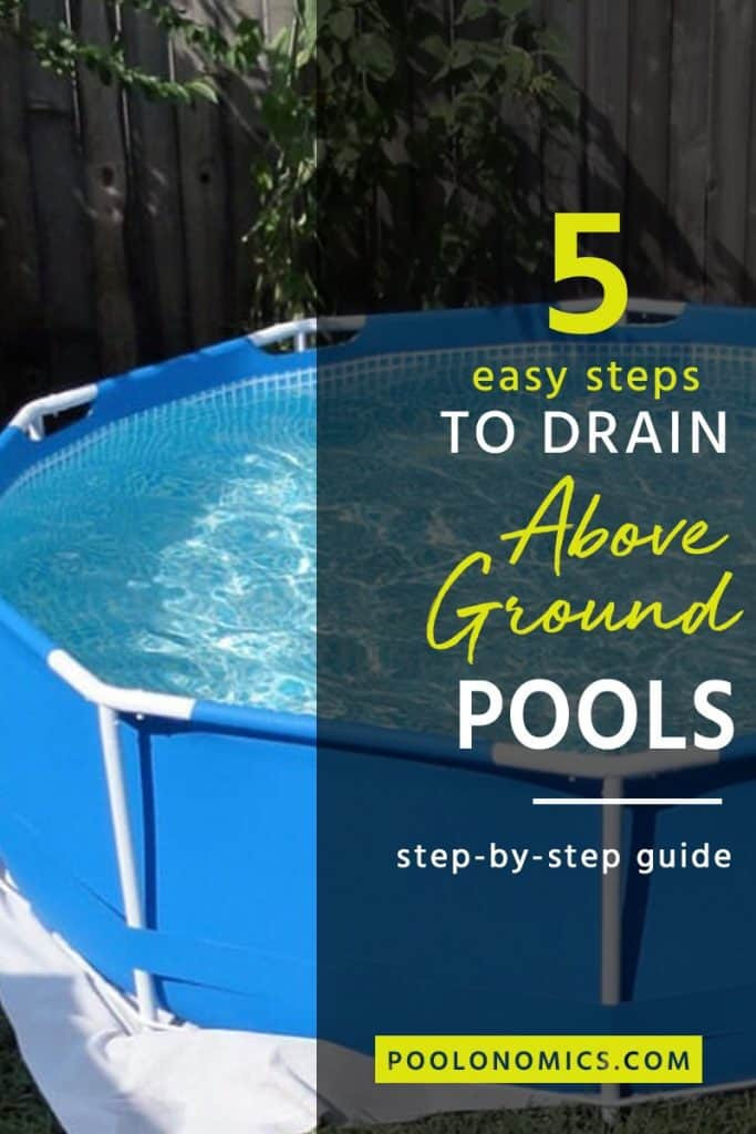 Drain Above Ground Pool
 How to Drain an Ground Pool in 5 Easy Steps