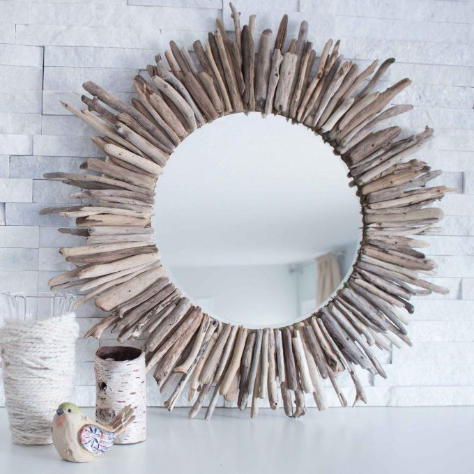 Driftwood Mirror DIY
 How to make a DIY Driftwood Mirror – Sustain My Craft Habit