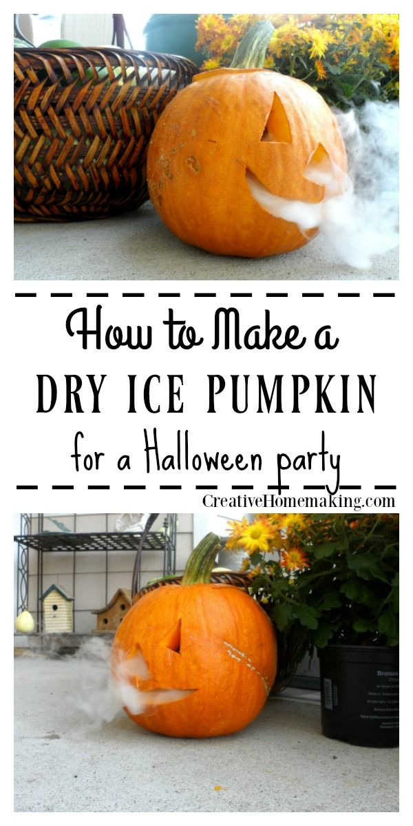 Dry Ice Ideas For Halloween Party
 Dry Ice Jack o Lantern for Halloween