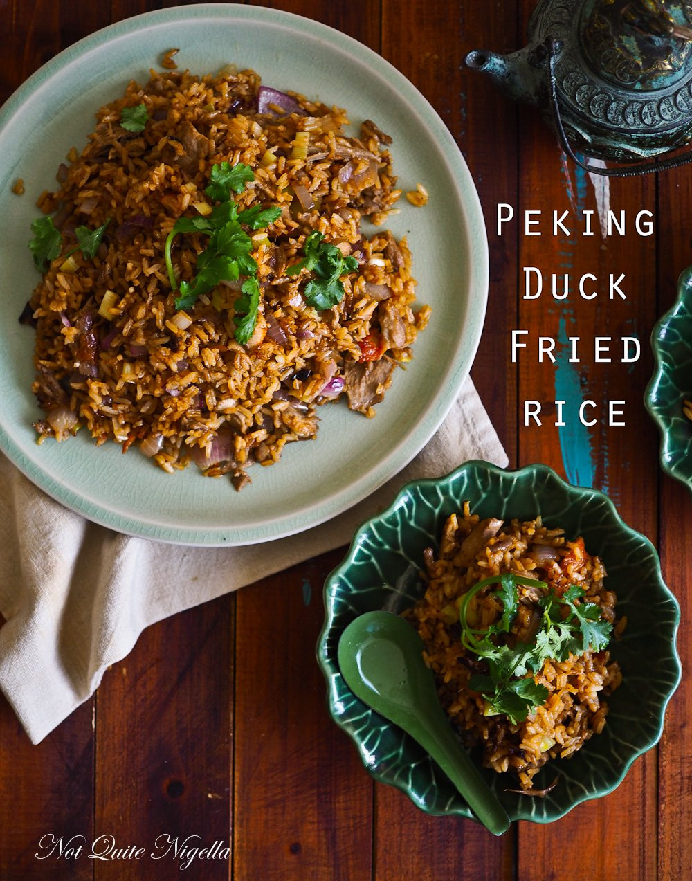 Duck Fried Rice
 Peking Duck Fried Rice Not Quite Nigella