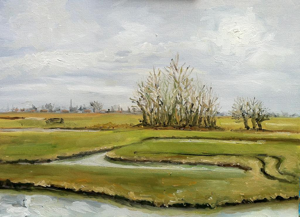 Dutch Landscape Painters
 Dutch Landscape oil painting 30 x 40 en plein air by
