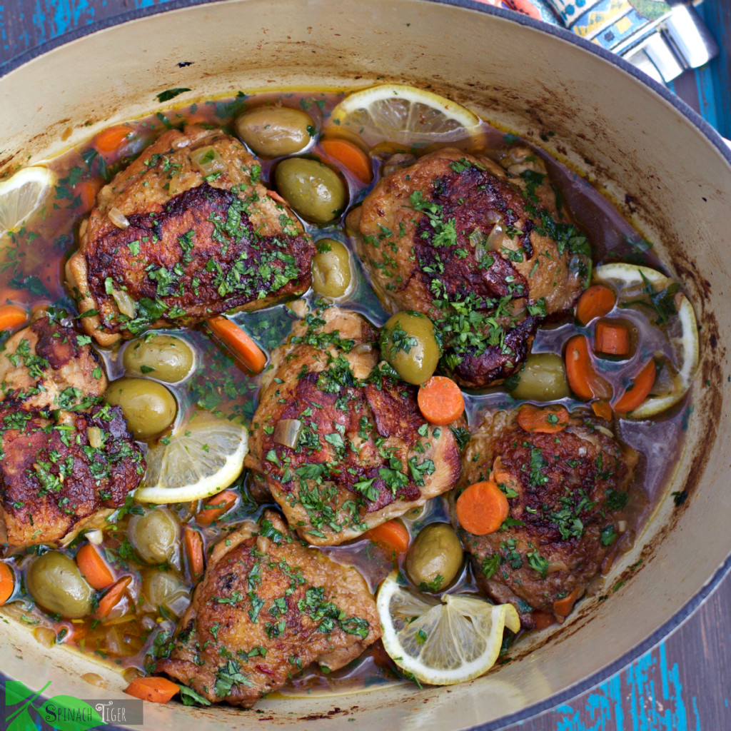 Dutch Oven Chicken Thighs
 Chicken and Olives Recipe Braised in Lodge Cast Iron Dutch
