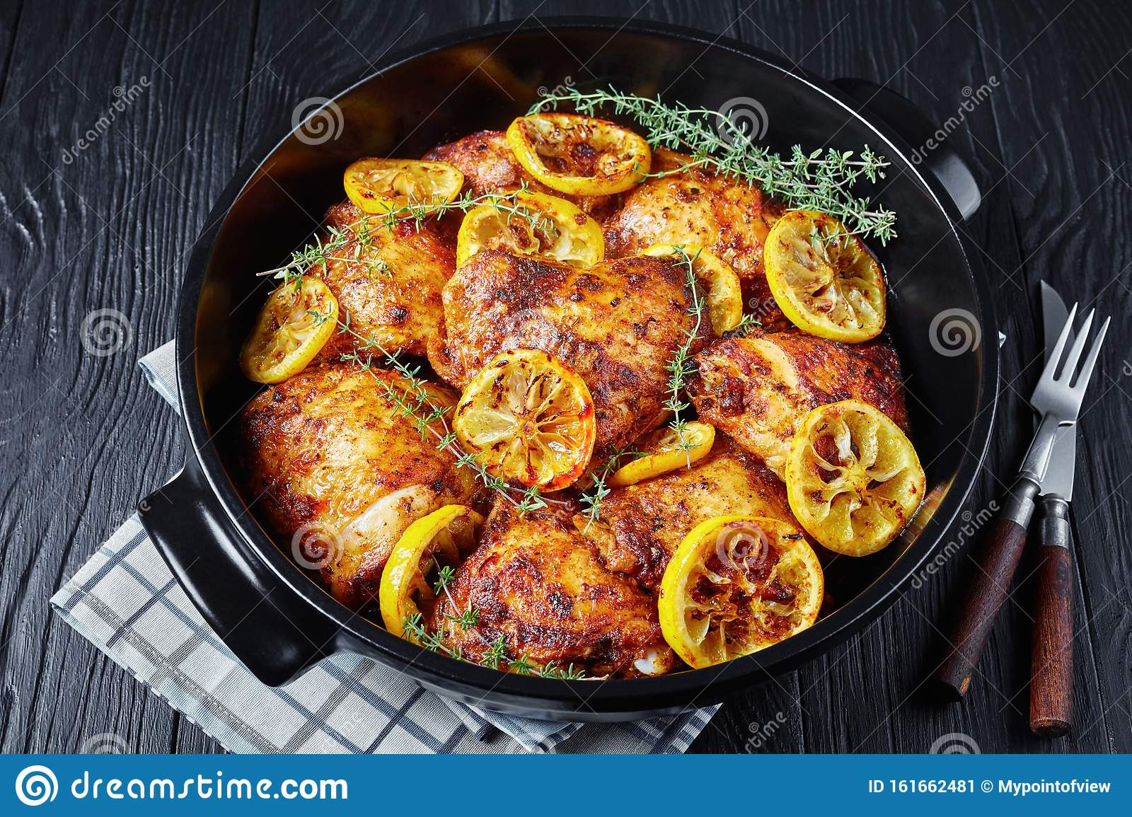 Dutch Oven Chicken Thighs
 Baked Chicken Thighs In A Dutch Oven Stock Image Image