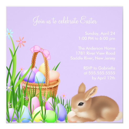 Easter Dinner Invitations
 Easter Egg Garden Easter Dinner Party Invitation