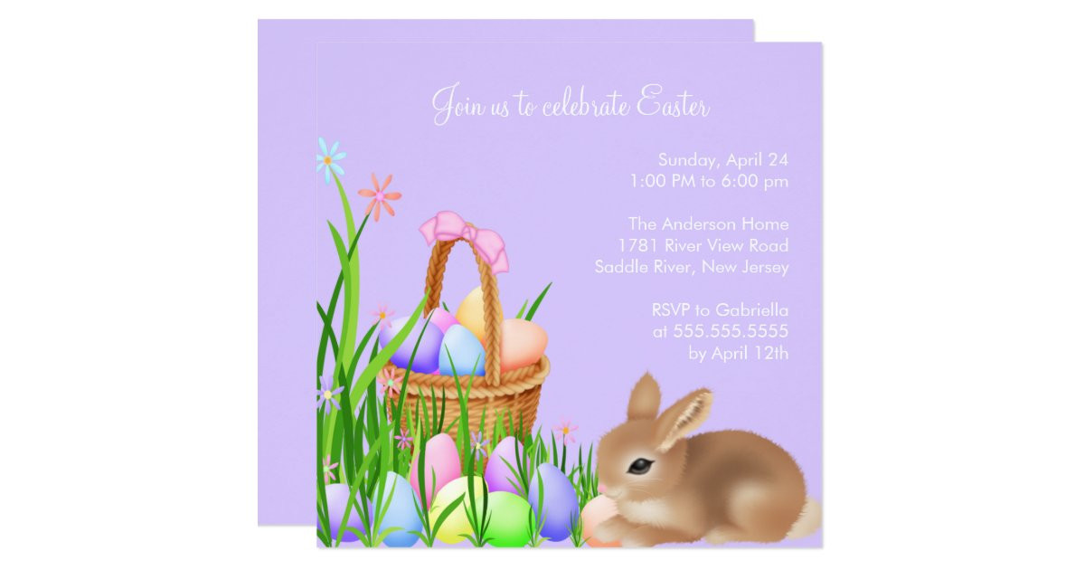 Easter Dinner Invitations
 Easter Egg Garden Easter Dinner Party Invitation