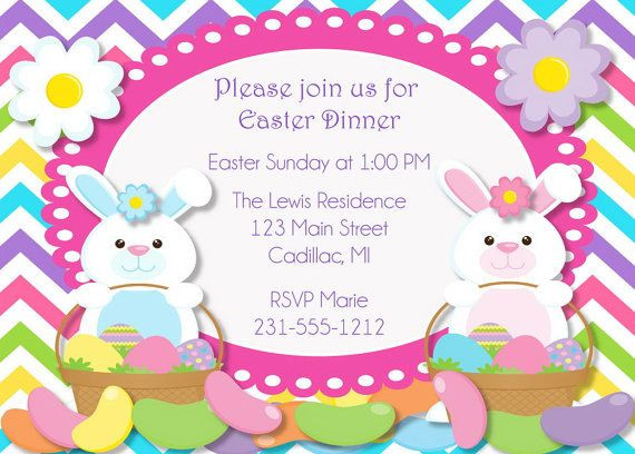 Easter Dinner Invitations
 Easter Invitation Easter Dinner Invitation Easter Party