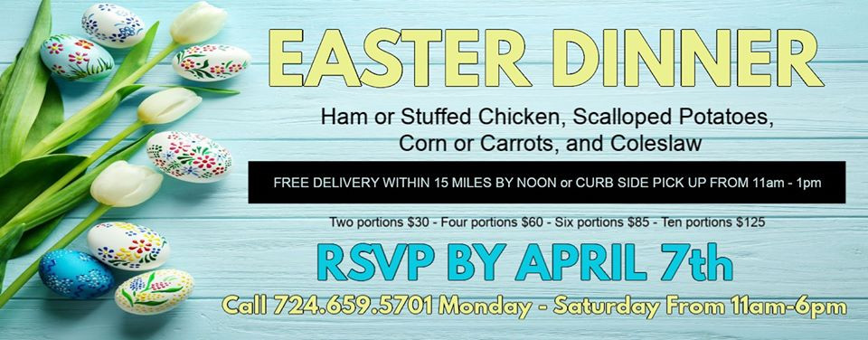Easter Dinner Take Out
 SPONSORED The Allegheny Grille is fering Easter Dinner