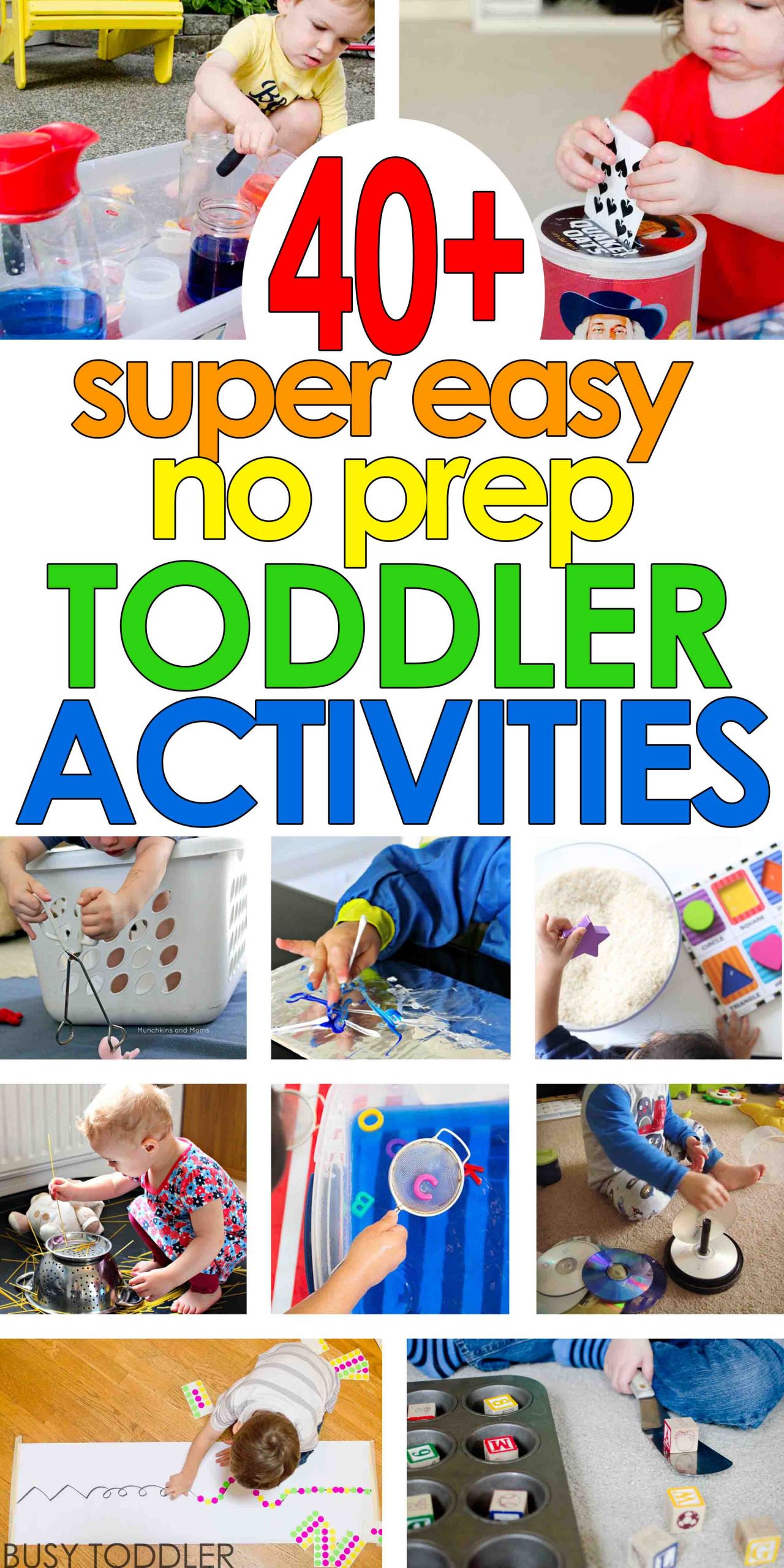 Easy Activities For Preschoolers
 40 Super Easy Toddler Activities Busy Toddler