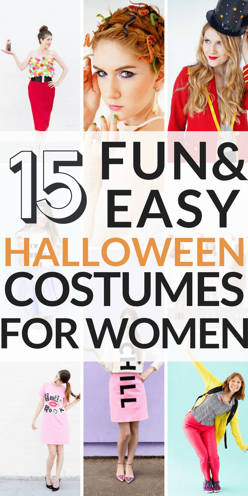 Easy Adult DIY Costumes
 15 Cheap and Easy DIY Halloween Costumes for Women