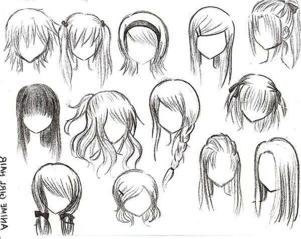 Easy Anime Hairstyles
 Anime girl hairstyles All hair style for womens