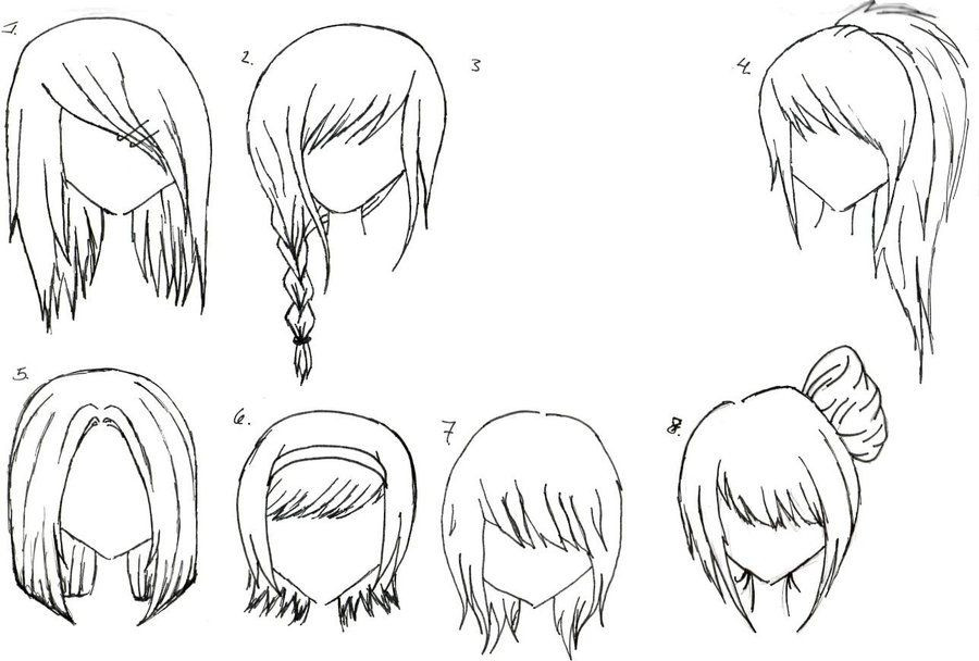 Easy Anime Hairstyles
 How To Draw Female Anime Hairstyles – HD Wallpaper Gallery