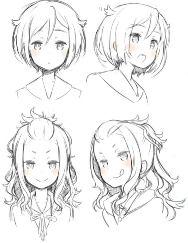 Easy Anime Hairstyles
 Top 25 anime girl hairstyles collection Sensod