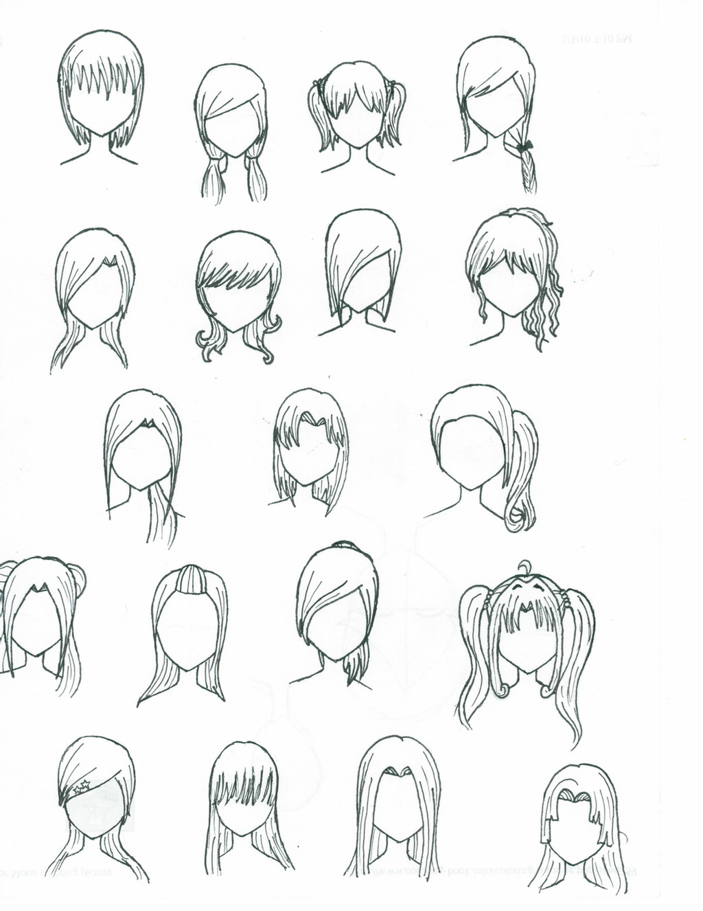 Easy Anime Hairstyles
 Anime Girl Hair by AnimeFreak493 on DeviantArt