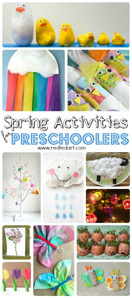 Easy Art Activities Preschoolers
 Easy Spring Crafts for Preschoolers and Toddlers Red Ted