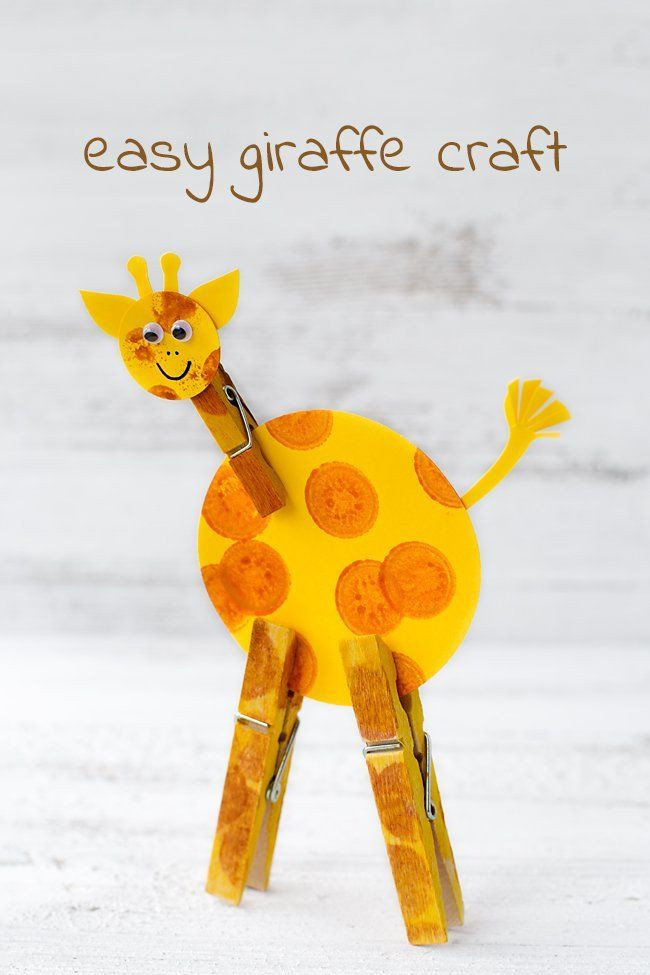 Easy Arts And Crafts For Preschoolers
 Easy Giraffe Craft for Kids