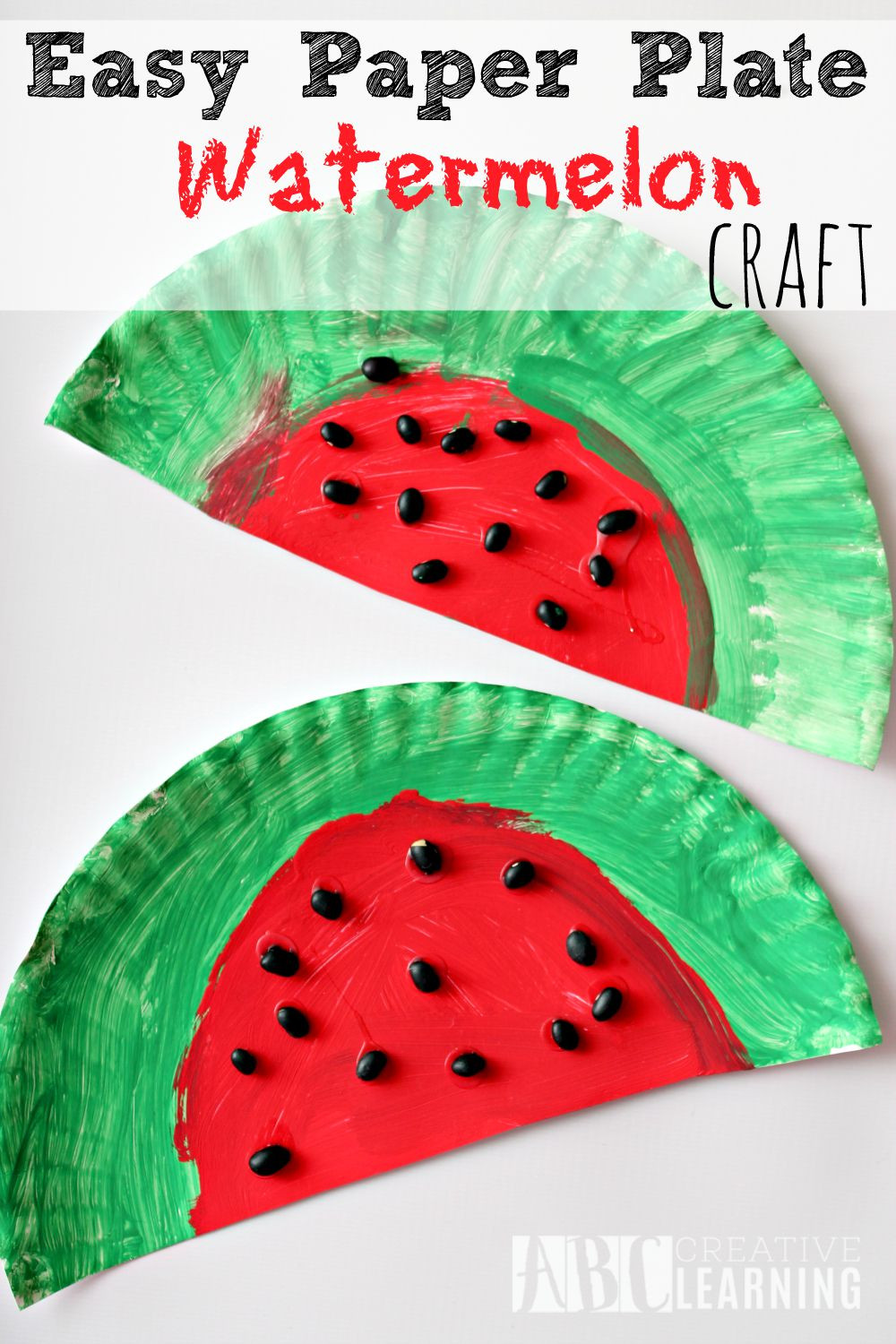 Easy Arts And Crafts For Preschoolers
 Easy Paper Plate Watermelon Kids Craft Perfect For Summer