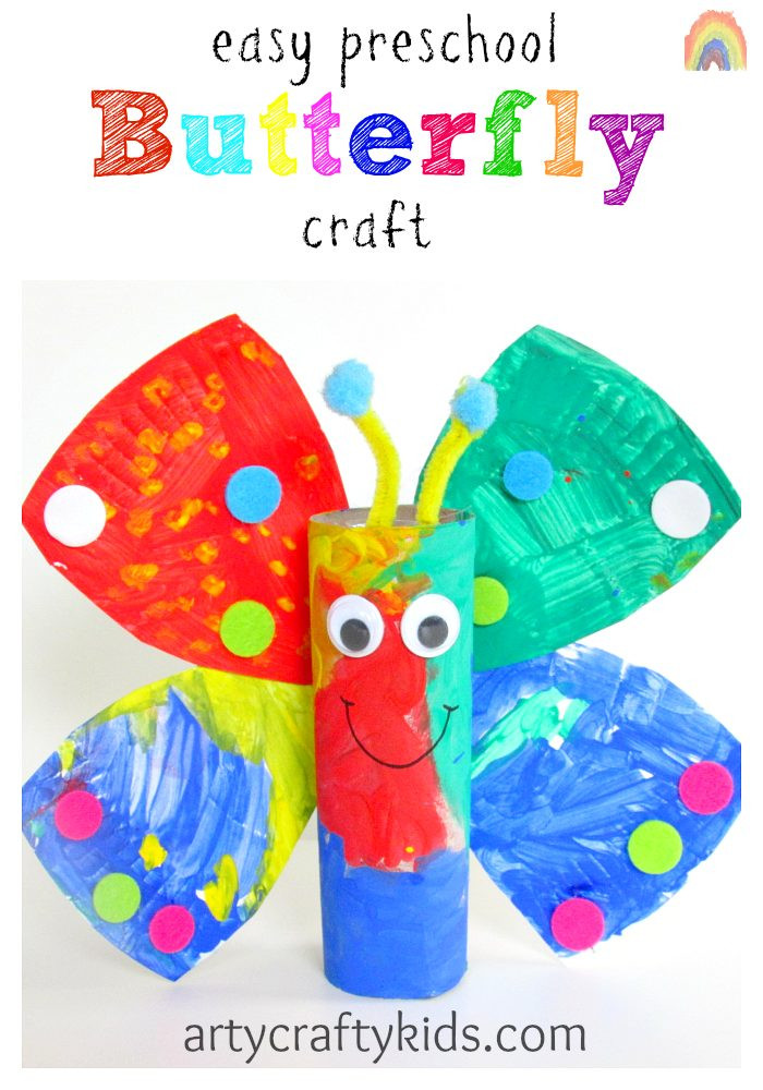 Easy Arts And Crafts For Preschoolers
 Easy Preschool Butterfly Craft