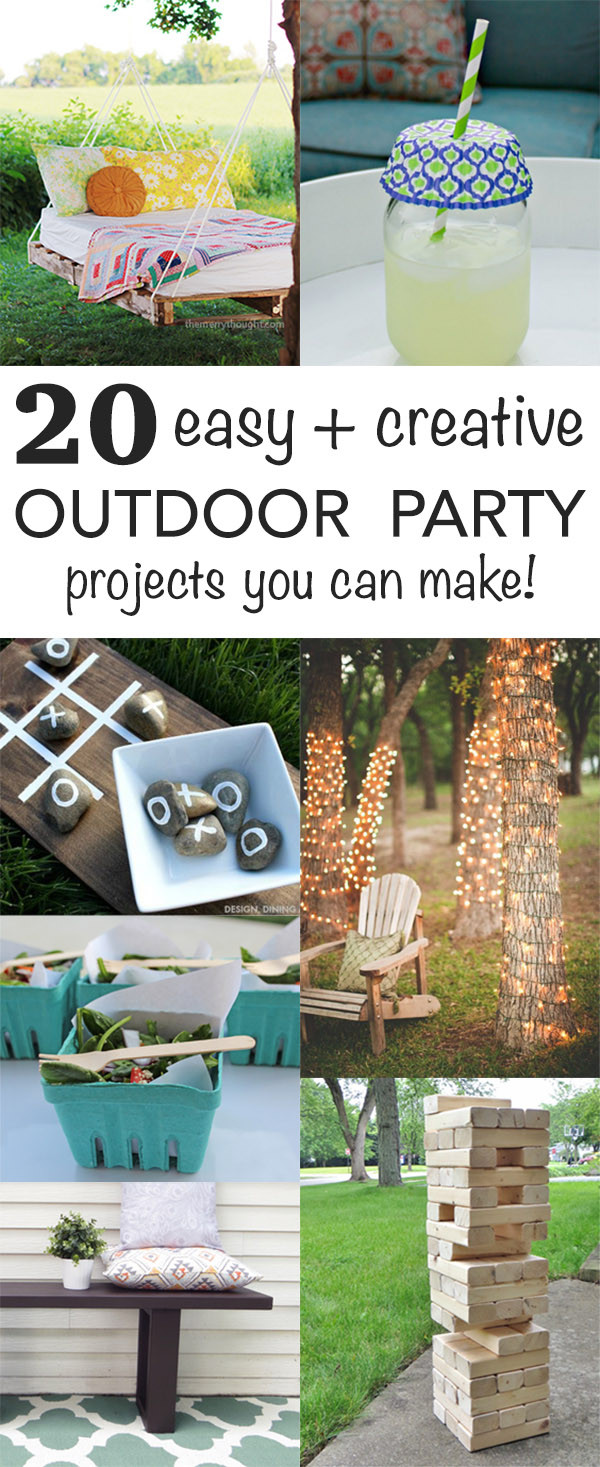 Easy Backyard Party Ideas
 20 Easy & Creative Outdoor Party Projects Creative