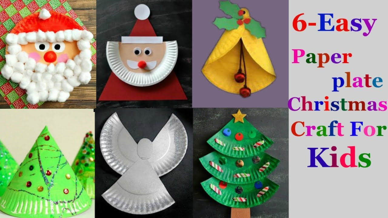 Easy Christmas Arts And Crafts
 6 Easy paper plate Christmas craft Ideas for kids part 1
