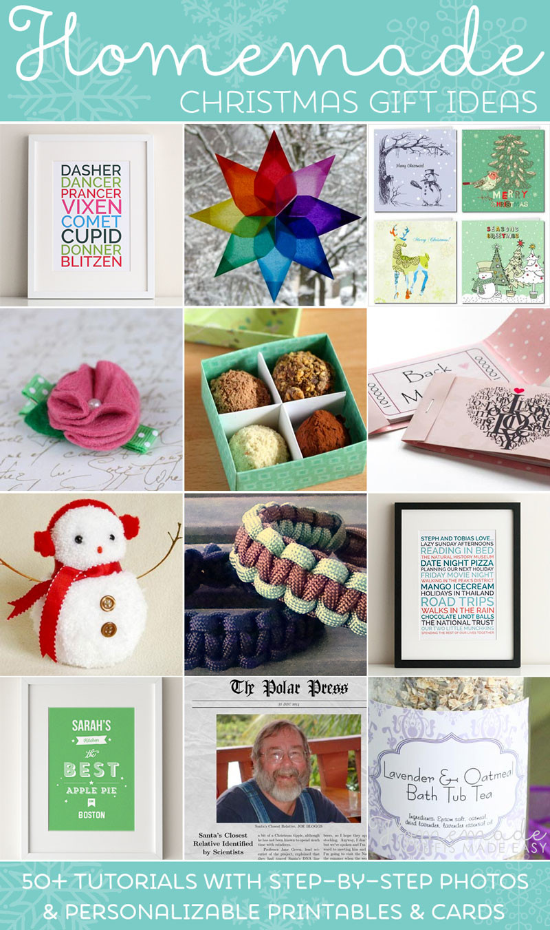 Easy Craft Gifts
 Easy Homemade Christmas Gift Ideas Make Inexpensive