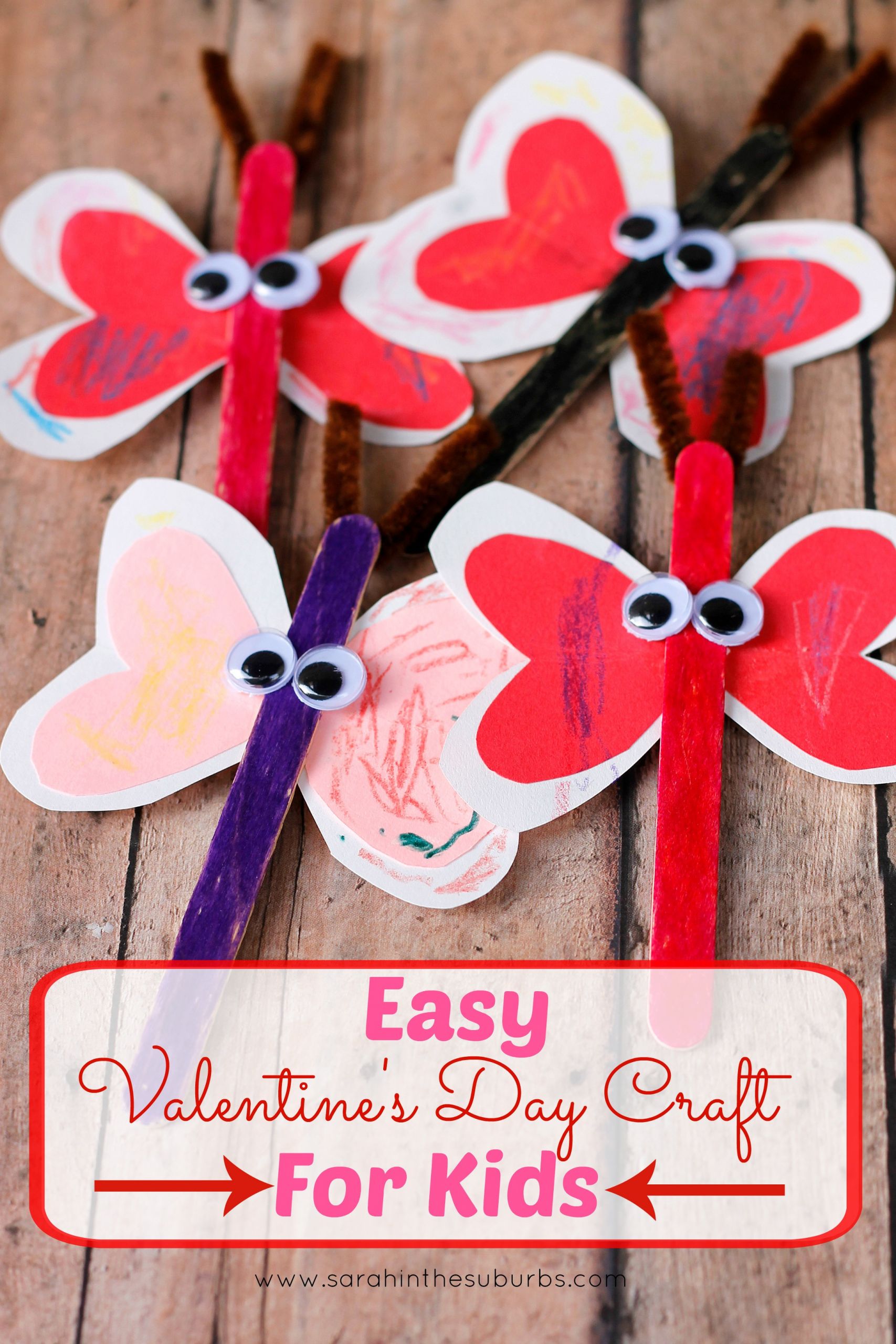 Easy Craft Ideas For Toddlers
 Love Bug Valentine s Day Craft for Kids Sarah in the Suburbs