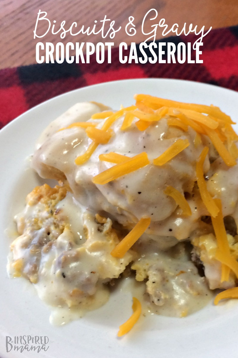 Easy Crock Pot Breakfast Casseroles
 An Easy Biscuits and Gravy Crockpot Breakfast Casserole