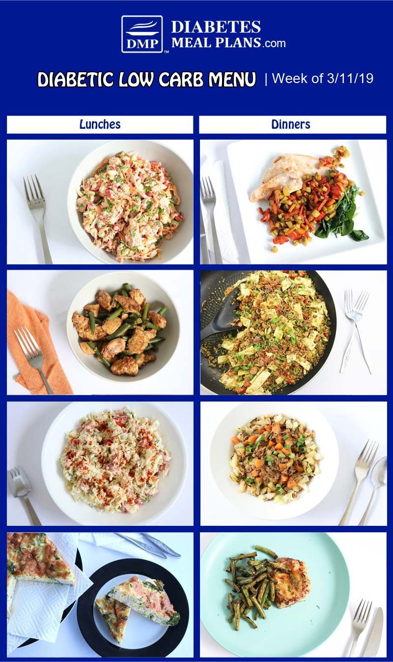 Easy Diabetic Recipes Low Carb
 This weeks low carb diabetic meal plan features a few easy